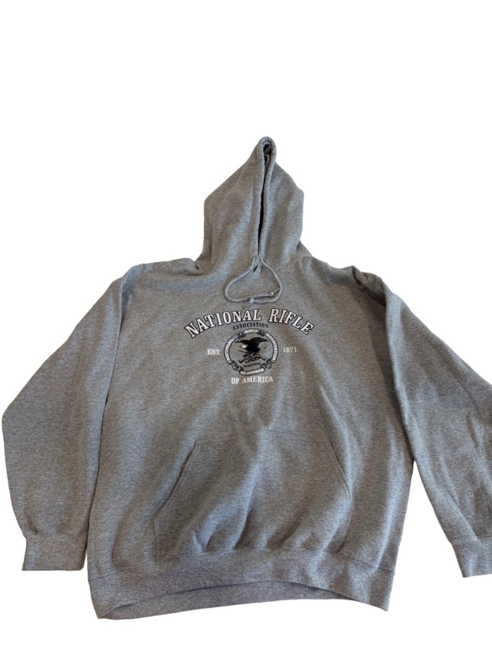 Gildan Gray National Rifle Crewneck Hoodie